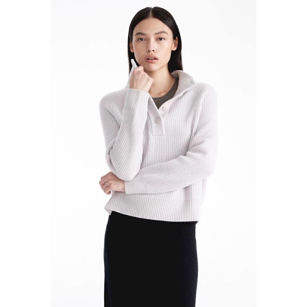 NakedCashmere ZAHARA MOCK NECK CASHMERE SWEATER L
